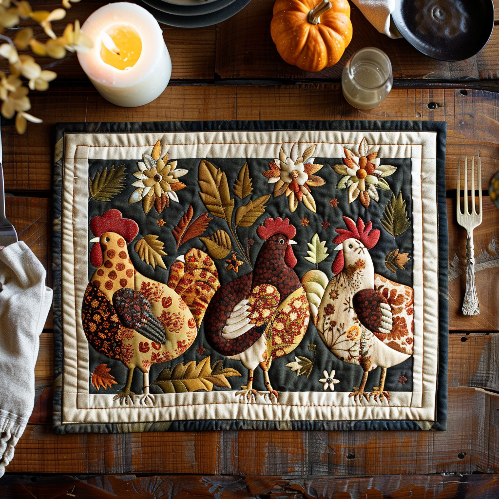 Barnyard Beauties Quilted Place Mat NCU0TH341