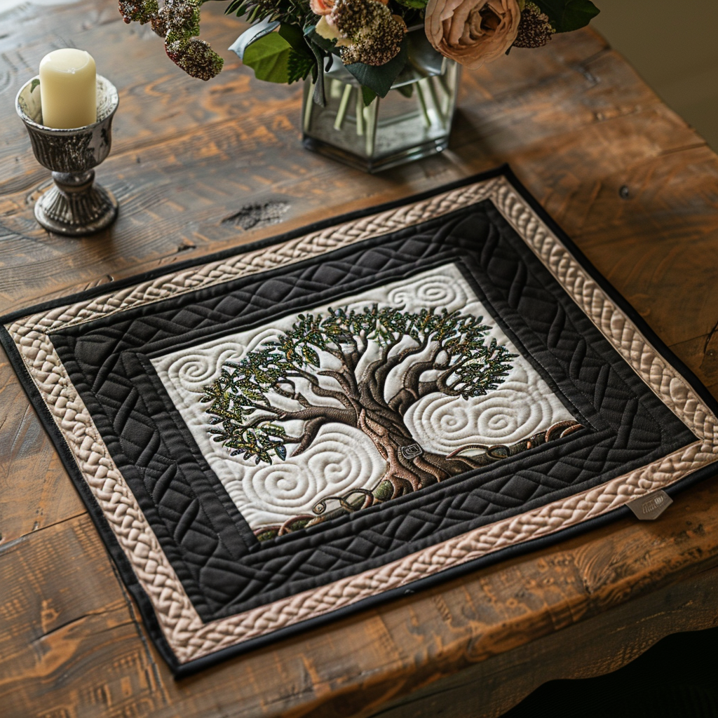 Classic Celtic Oak Quilted Place Mat NCU0TL181