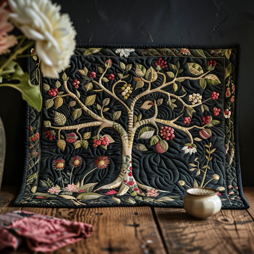 Classic Gaelic Tree Quilted Place Mat NCU0TL188