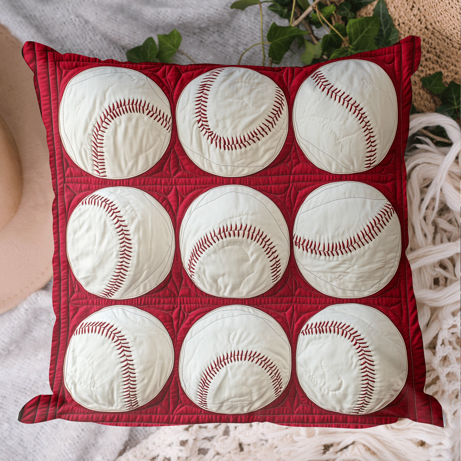 Ninth Inning Quilted Pillow Case NCU0TH1706