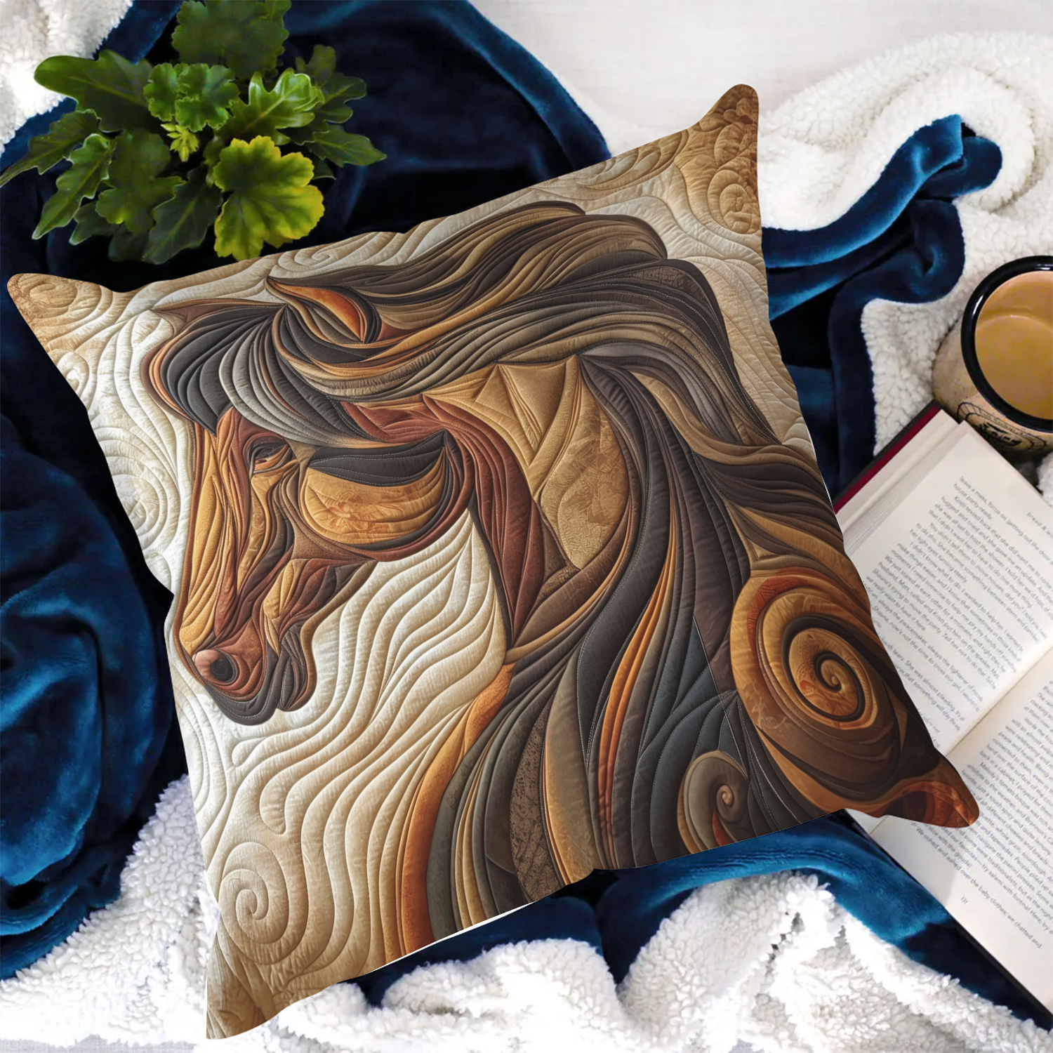 Dreamy Mane Horse Quilted Pillow Case NCU0TH1923