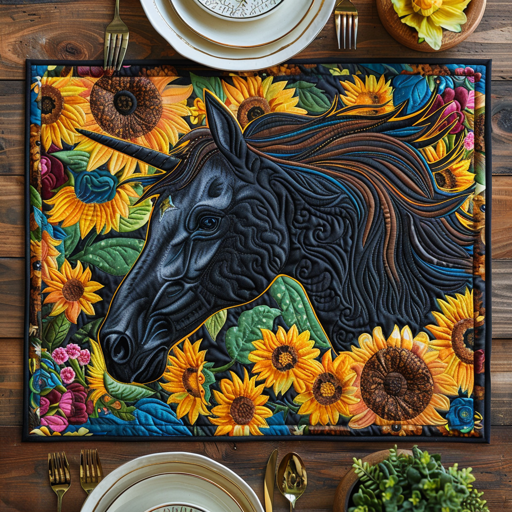 Vivid Horse Quilted Place Mat NCU0PD261