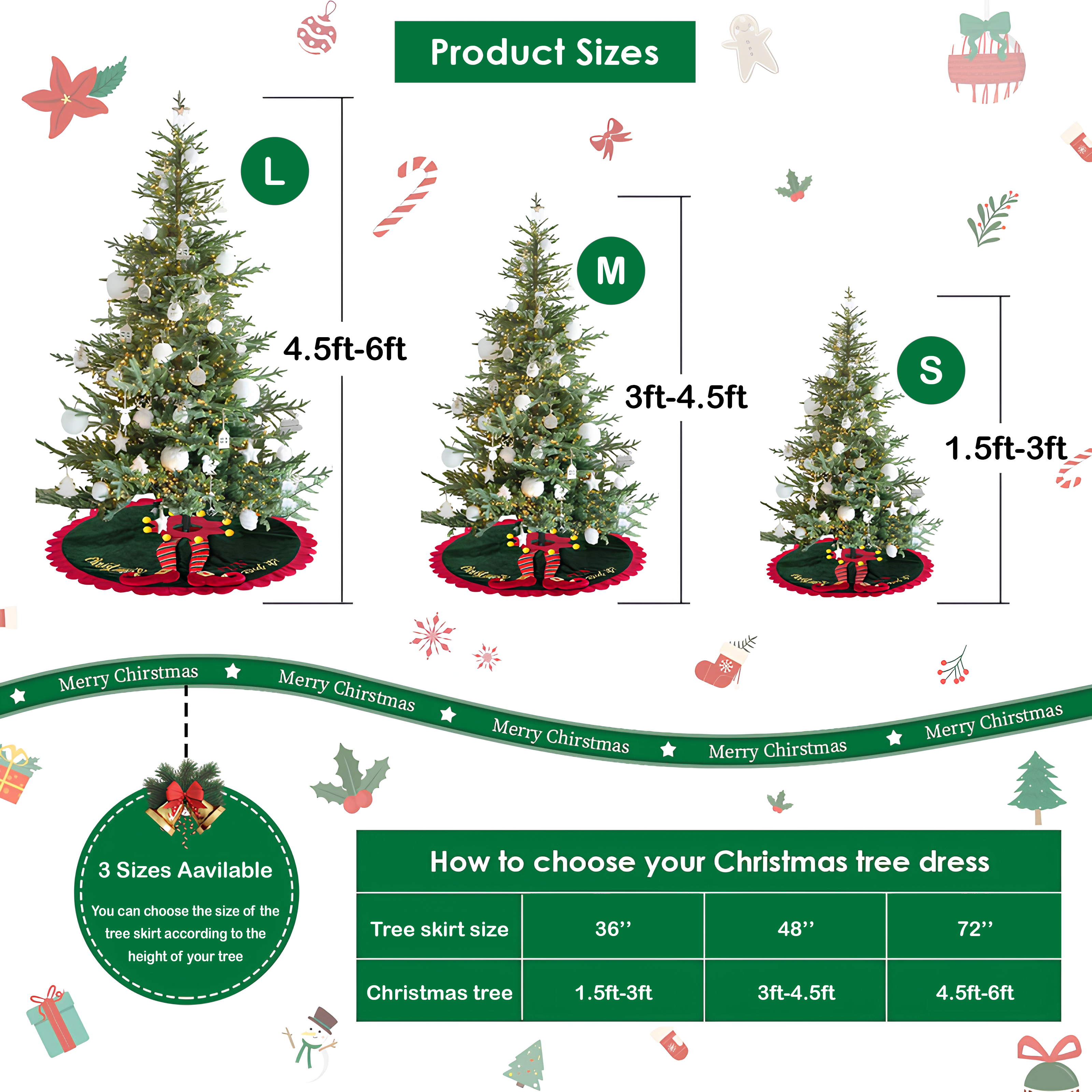 Christmas Delivery Quilted Christmas Tree Skirt NCU0DV1097